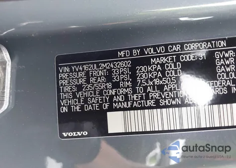 2021 Volvo Xc40 T5 Inscription из США, поврежденный, VIN YV4162UL2M2432602